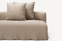 NOMAD - 3 Seat with open end - Right - Brushed Cotton Sandy Beige