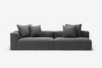 NOMAD - 3 Seat with open end - Right - Brushed Cotton Dark Gray