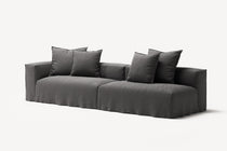 NOMAD - 3 Seat with open end - Right - Brushed Cotton Dark Gray