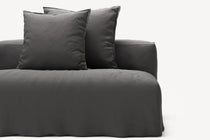 NOMAD - 3 Seat with open end - Right - Brushed Cotton Dark Gray
