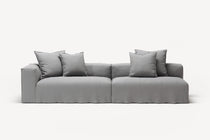 NOMAD - 3 Seat with open end - Right - Brushed Cotton Light Gray