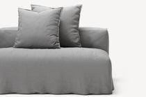 NOMAD - 3 Seat with open end - Right - Brushed Cotton Light Gray