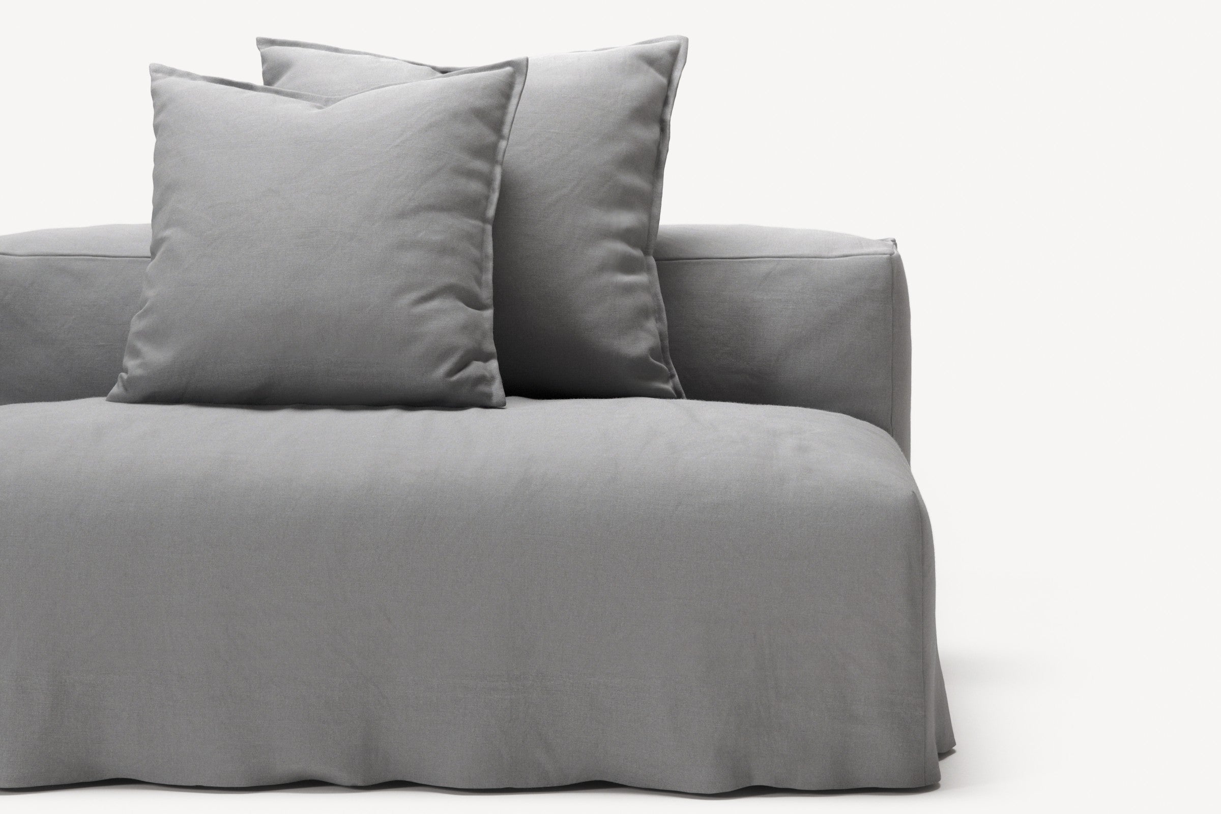 NOMAD - 3 Seat with open end - Right - Brushed Cotton Light Gray