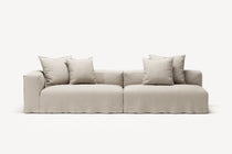 NOMAD - 3 Seat with open end - Right - Pure Linen Off-White