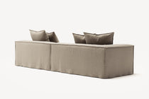 NOMAD - 3 Seat with open end - Right - Pure Linen Sandy Beige