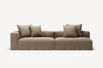 NOMAD - 3 Seat with open end - Right - Pure Linen Natural