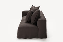 NOMAD - 3 Seat with open end - Right - Pure Linen Truffle Brown