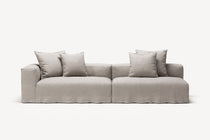 NOMAD - 3 Seat with open end - Right - Textured Blend Beige
