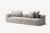 NOMAD - 3 Seat with open end - Right - Textured Blend Beige