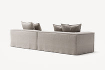 NOMAD - 3 Seat with open end - Right - Textured Blend Beige