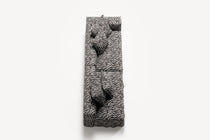 NOMAD - 3 Seat with open end - Left - Chenille Jacquard Zebra Black White