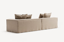 NOMAD - 3 Seat with open end - Left - Brushed Cotton Sandy Beige