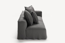 NOMAD - 3 Seat with open end - Left - Brushed Cotton Dark Gray