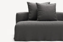 NOMAD - 3 Seat with open end - Left - Brushed Cotton Dark Gray