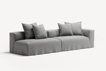 NOMAD - 3 Seat with open end - Left - Brushed Cotton Light Gray