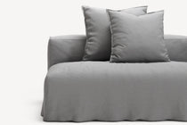 NOMAD - 3 Seat with open end - Left - Brushed Cotton Light Gray
