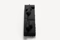 NOMAD - 3 Seat with open end - Left - Pure Linen Dark Charcoal