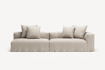 NOMAD - 3 Seat with open end - Left - Pure Linen Off-White