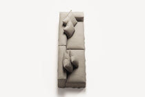 NOMAD - 3 Seat with open end - Left - Pure Linen Sandy Beige