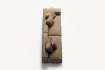NOMAD - 3 Seat with open end - Left - Pure Linen Natural