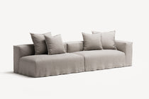 NOMAD - 3 Seat with open end - Left - Textured Blend Beige