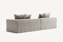 NOMAD - 3 Seat with open end - Left - Textured Blend Beige
