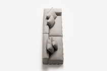 NOMAD - 3 Seat with open end - Left - Textured Blend Beige
