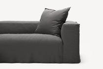 NOMAD - 4 Seat Corner - Left - Brushed Cotton Dark Gray