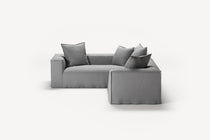 NOMAD - 4 Seat Corner - Left - Brushed Cotton Light Gray