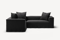 NOMAD - 4 Seat Corner - Left - Pure Linen Dark Charcoal