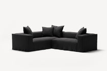 NOMAD - 4 Seat Corner - Left - Pure Linen Dark Charcoal