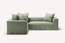 NOMAD - 4 Seat Corner - Left - Pure Linen Vivid Green