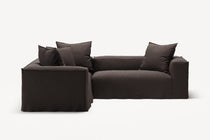 NOMAD - 4 Seat Corner - Left - Pure Linen Truffle Brown