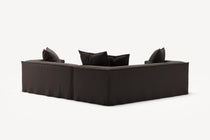 NOMAD - 4 Seat Corner - Left - Pure Linen Truffle Brown