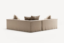 NOMAD - 4 Seat Corner - Right - Brushed Cotton Sandy Beige