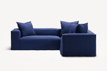 NOMAD - 4 Seat Corner - Right - Brushed Cotton Dark Blue