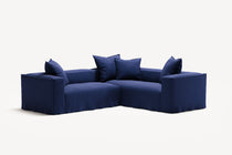 NOMAD - 4 Seat Corner - Right - Brushed Cotton Dark Blue