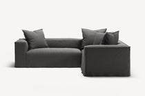 NOMAD - 4 Seat Corner - Right - Brushed Cotton Dark Gray
