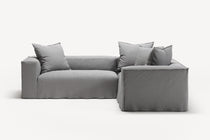 NOMAD - 4 Seat Corner - Right - Brushed Cotton Light Gray