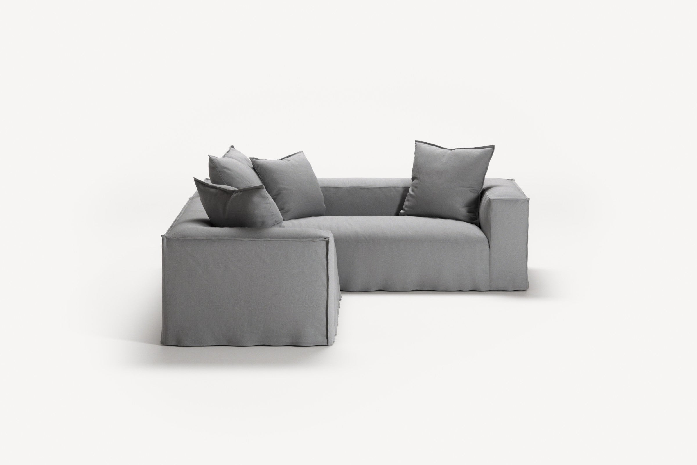 NOMAD - 4 Seat Corner - Right - Brushed Cotton Light Gray