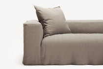 NOMAD - 4 Seat Corner - Right - Pure Linen Pale Gray