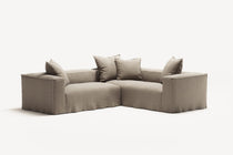 NOMAD - 4 Seat Corner - Right - Pure Linen Sandy Beige