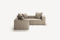NOMAD - 4 Seat Corner - Right - Pure Linen Sandy Beige