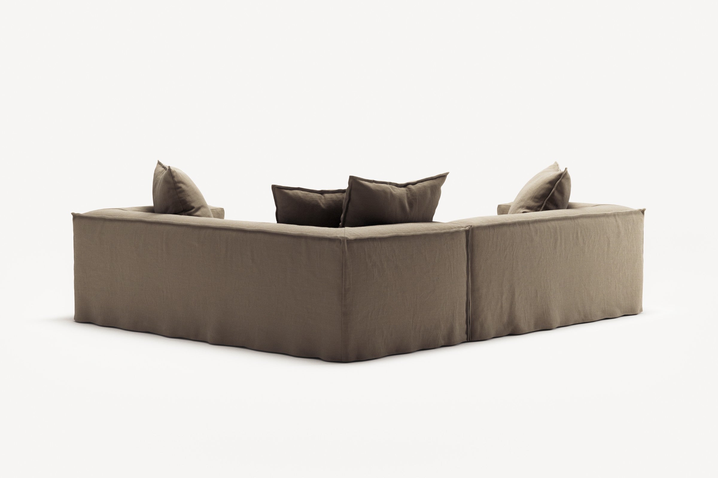 NOMAD - 4 Seat Corner - Right - Pure Linen Natural