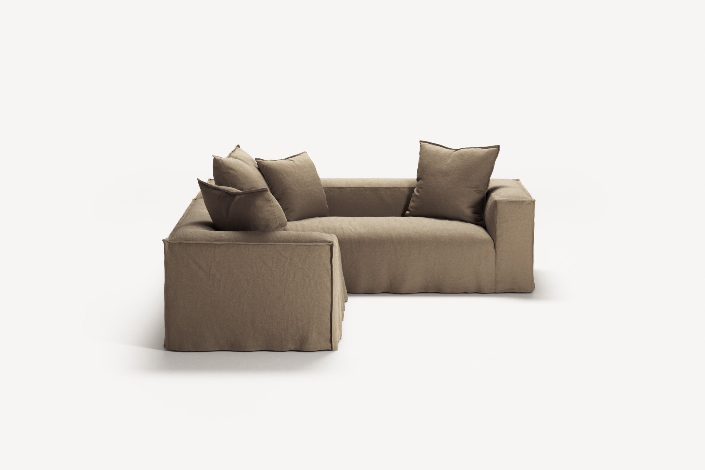 NOMAD - 4 Seat Corner - Right - Pure Linen Natural