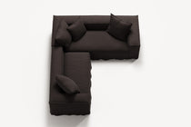 NOMAD - 4 Seat Corner - Right - Pure Linen Truffle Brown