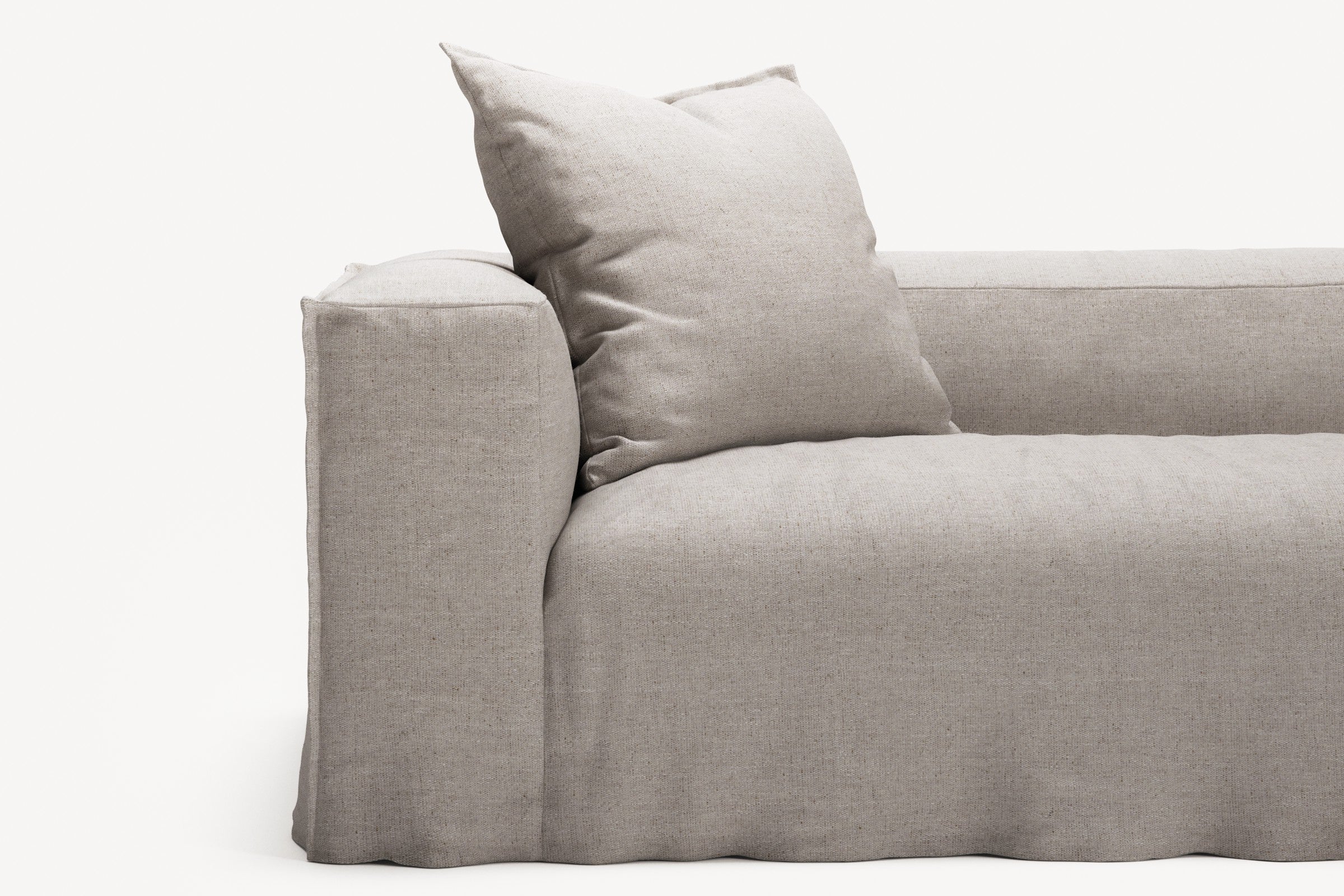NOMAD - 4 Seat Corner - Right - Textured Blend Beige