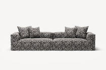 NOMAD - 4 Seat - Chenille Jacquard Zebra Black White