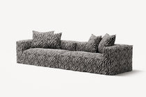 NOMAD - 4 Seat - Chenille Jacquard Zebra Black White