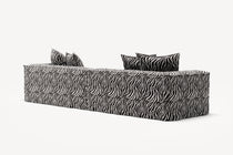NOMAD - 4 Seat - Chenille Jacquard Zebra Black White